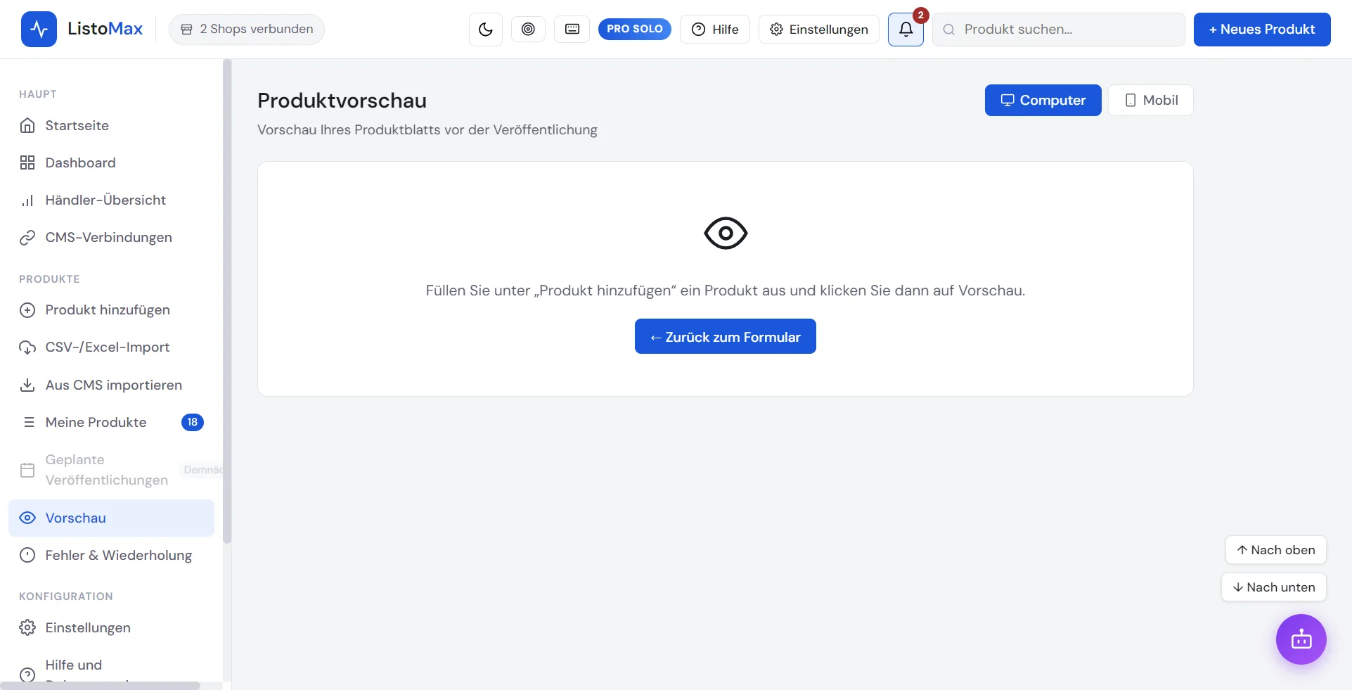 Vorschau des Produktblatts